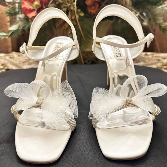 🆕 NIB BADGLEY MISCHKA COLLECTION JESSICA SPECIAL OCCASION SANDALS SZ 9.5 $225 - Picture 3 of 15